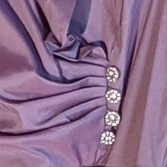 Melonie Purple Cocktail Evening Dress_Size 14 - Picture 7 of 11